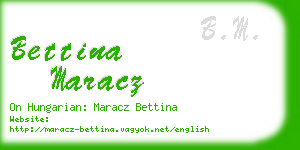 bettina maracz business card